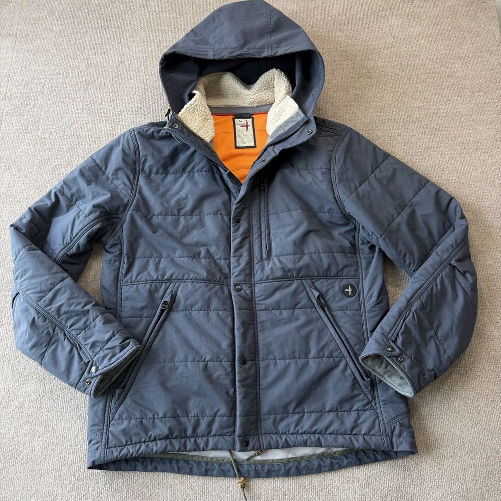 Relwen Channel Boarder Jacket Medium Navy Blue Huckberry Insulated Snow Coat L - Picture 2 of 11